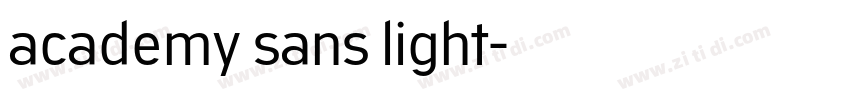 academy sans light字体转换